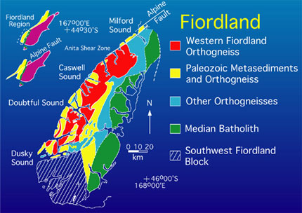 Fiordland Map